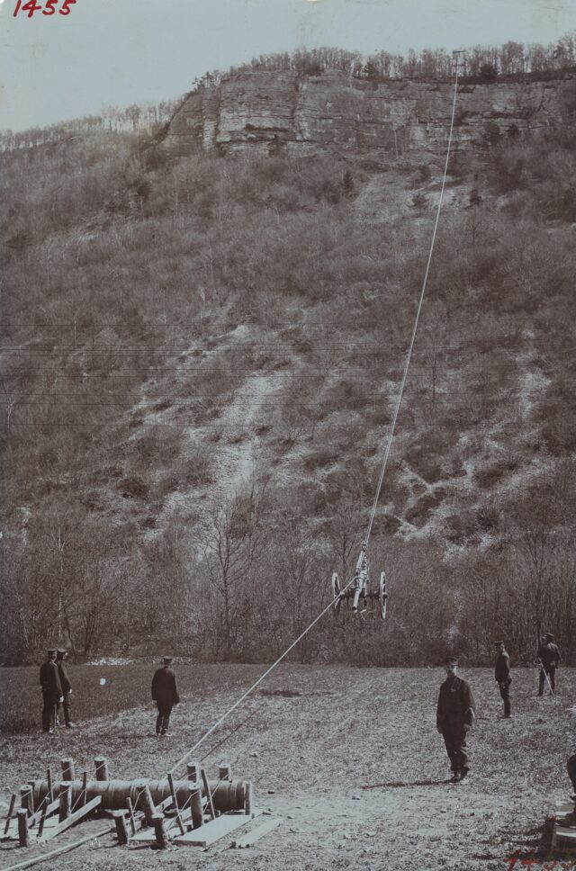 Militärseilbahn Brugg, gebaut von Oehler